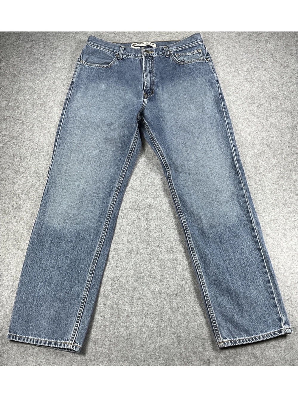 Harley-Davidson Genuine MotorClothes  Mens Boot Cut Jeans 36x32 Biker EUC